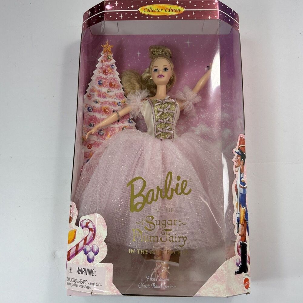 1996 Barbie Sugar Plum Fairy Doll Nutcracker Ballet Vintage Mattel 17056 New